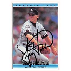 538857 Greg Hibbard Autographed Baseball Card - Chicago White Sox, 67 1992 Donruss No.178