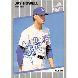 539030 Jay Howell Autographed Baseball Card - Los Angeles Dodgers, 67 1989 Fleer No.64