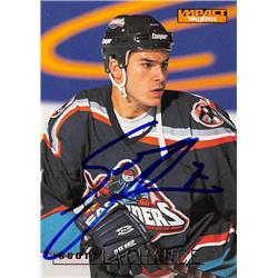 Picture of Autograph Warehouse 528036 Scott Lachance Autographed Hockey Card - New York Islanders&#44; SC 1995 Skybox Impact No.101