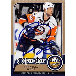 Picture of Autograph Warehouse 528234 Brendan Witt Autographed Hockey Card - New York Islanders&#44; SC 2008 O-Pee-Chee No.140
