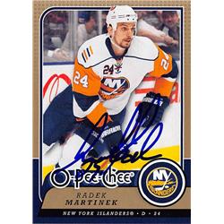 Picture of Autograph Warehouse 528237 Radek Martinek Autographed Hockey Card - New York Islanders&#44; SC 2008 O-Pee-Chee No.304