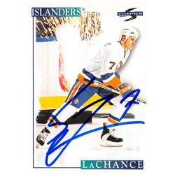 Picture of Autograph Warehouse 528285 Scott Lachance Autographed Hockey Card - New York Islanders&#44; SC 1995 Score No.177
