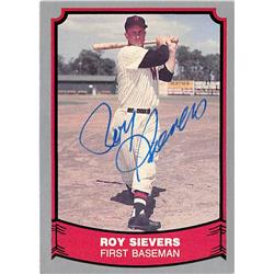 528362 Roy Sievers Autographed Baseball Card - Washington Senators 1989 Pacific Legends No.26