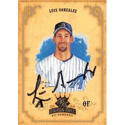 538641 Luis Gonzalez Autographed Baseball Card - Arizona Diamondbacks 2004 Donruss Diamond Kings Crowning Moment No.69