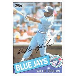 570478 Toronto Blue Jays, SC Willie Upshaw Autographed Baseball Card - 1985 Topps No.75