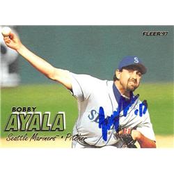570765 Seattle Mariners, SC Bobby Ayala Autographed Baseball Card - 1997 Fleer No.616