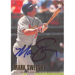 570880 St. Louis Cardinals, SC Mark Sweeney Autographed Baseball Card - 1996 Fleer No.557