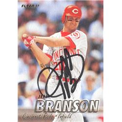 571200 Cincinnati Reds Jeff Branson Autographed Baseball Card - 1997 Fleer No.291
