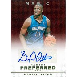 571335 Orlando Magic Daniel Orton Autographed Basketball Card - 2011 Panini Preferred No.311 LE 67-99