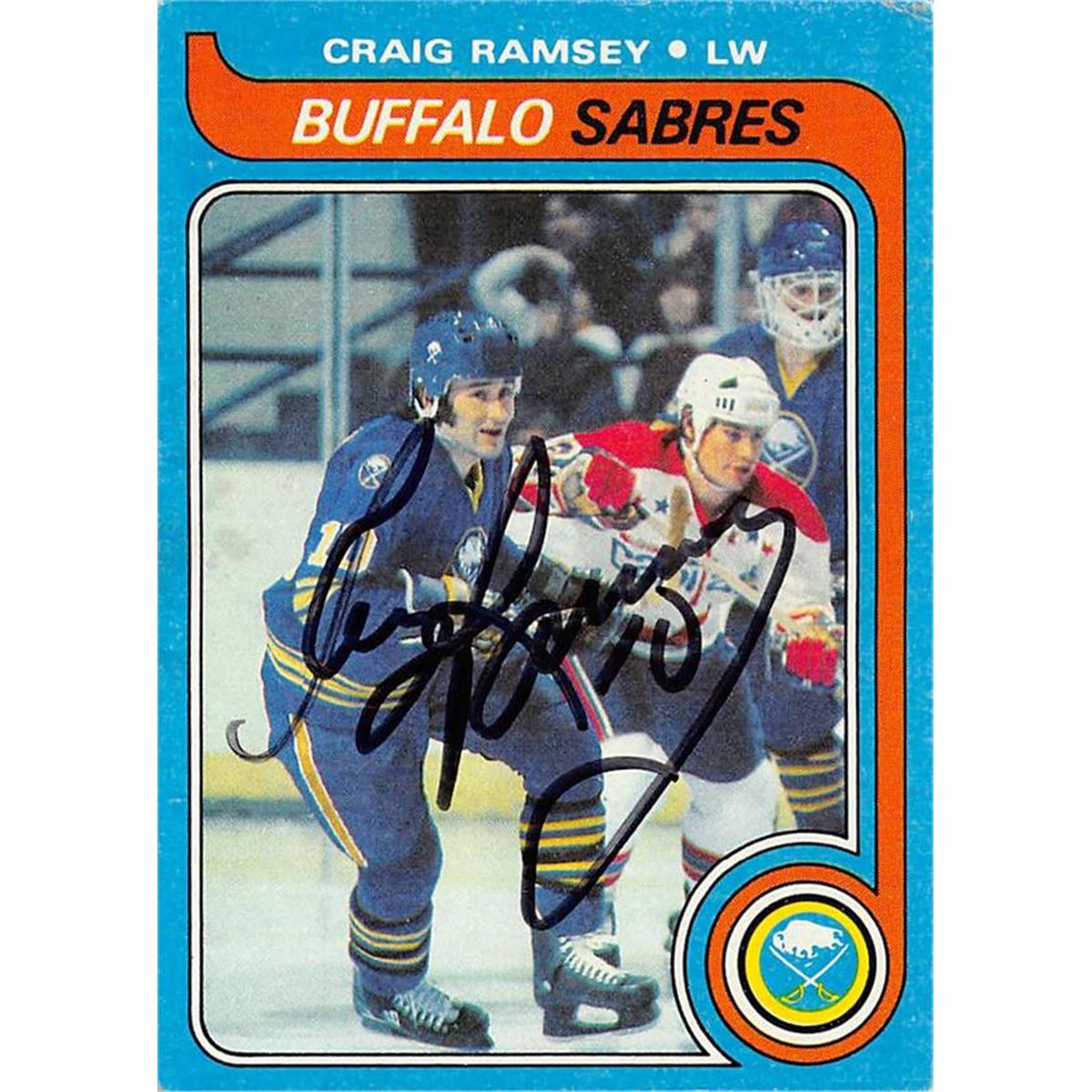 571529 Buffalo Sabres Craig Ramsey Autographed Hockey Card - 1979 Topps No.207 -  Autograph Warehouse