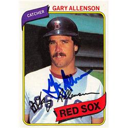 570581 Boston Red Sox, SC Gary Allenson Autographed Baseball Card - 1980 Topps No.376