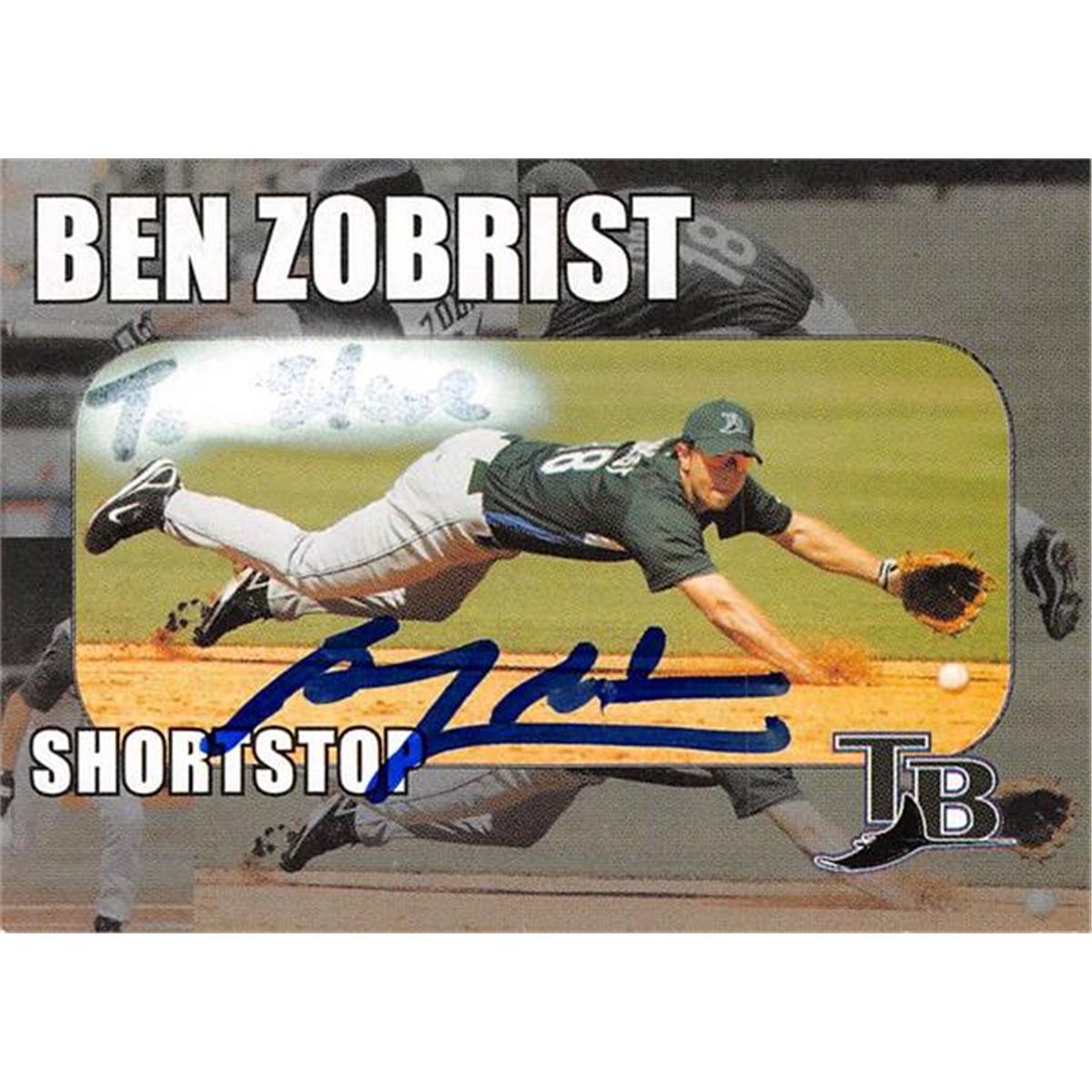 570596 Tampa Bay Rays Ben Zobrist Autographed Baseball Card - Religious No.BZ2