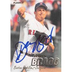570601 Boston Red Sox, SC Darren Bragg Autographed Baseball Card - 1997 Fleer No.17