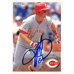 571202 Cincinnati Reds Jeff Branson Autographed Baseball Card - 1994 Fleer No.405