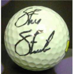572149 PGA Ryder Cup 2020 University Illinois Fighting Illini Steve Stricker Autographed Golf Ball with Free Display Cube