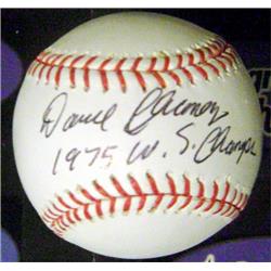 572024 OMLB Cincinnati Reds World Series Player Darrel Chaney Autographed Baseball - Inscribed 1975 Ws Champs