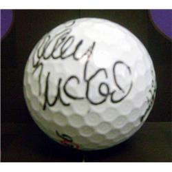 572194 Broadcaster Commentator UC Riverside University Highlanders Gary Mccord Autographed Golf Ball with Display Cube