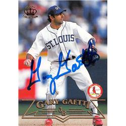 572315 St Louis Cardinals Gary Gaetti Autographed Baseball Card - 1995 Pacific No.411