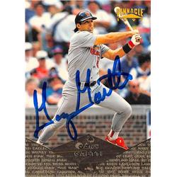 572332 St Louis Cardinals Gary Gaetti Autographed Baseball Card - 1997 Pinnacle No.136