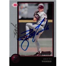 570607 Cincinnati Reds, SC Brett Tomko Autographed Baseball Card - 1998 Bowman Chrome No.11