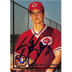 570611 Cincinnati Reds, SC Scott Sullivan Autographed Baseball Card - 1994 Bowman No.598