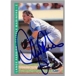 570771 Seattle Mariners, SC Lance Parrish Autographed Baseball Card - 1993 Fleer No.679