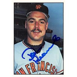 571182 San Francisco Giants Dave Heaverlo Autographed Baseball Card - 1975 SSPC No.95