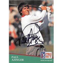 571508 Golf, PGA Tour Eastern Florida State & SC Paul Azinger Autographed Trading Card - 1991 Pro Set No.86