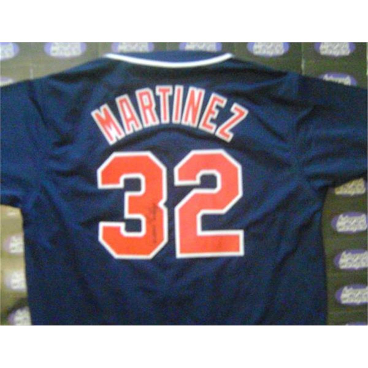 572130 Cleveland Indians Dennis Martinez Autographed Baseball Jersey