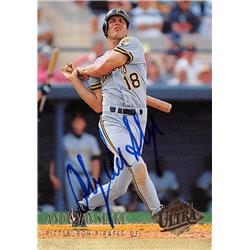 572474 Pittsburgh Pirates Andy Van Slyke Autographed Baseball Card - 1994 Fleer Ultra No.560