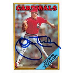 570553 St Louis Cardinals, SC John Tudor Autographed Baseball Card - 1988 Topps No.792