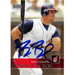 570631 Cleveland Indians, SC Ben Broussard Autographed Baseball Card - 2002 Upper Deck Star Rookie No.7