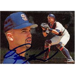 570775 San Diego Padres, SC Brian Johnson Autographed Baseball Card - 1995 Fleer Flair No.203