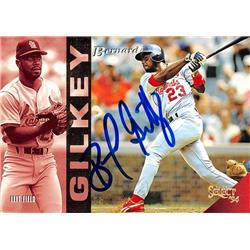 570866 St. Louis Cardinals, SC Bernard Gilkey Autographed Baseball Card - 1994 Score Select No.20