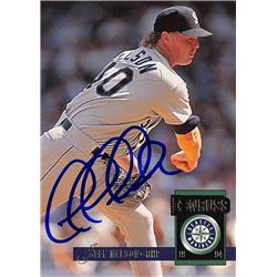 571054 Seattle Mariners Jeff Nelson Autographed Baseball Card - 1994 Donruss No.492