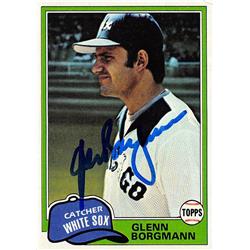 571236 Chicago White Sox Glenn Borgmann Autographed Baseball Card - 1981 Topps No.716