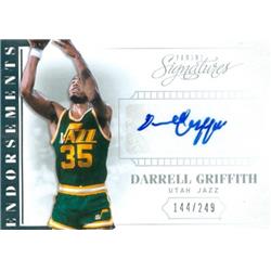571341 Utah Jazz Darrell Griffith Autographed Basketball Card - 2014 Panini Endorsements Signatures No.3 LE 144-249