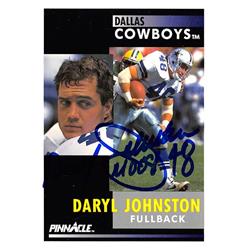 Daryl Johnston Autograph Cowboys Eclipse Full Size Helmet