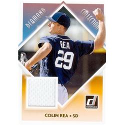 571564 San Diego Padres Colin Rea Player Worn Jersey Patch Baseball Card - 2018 Panini Diamond Collection No.DCCR LE 10-99