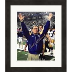571948 8 x 10 in. St Louis Rams Super Bowl Champion Head Coach Dick Vermeil Autographed Photo - No.SC5 Matted & Framed