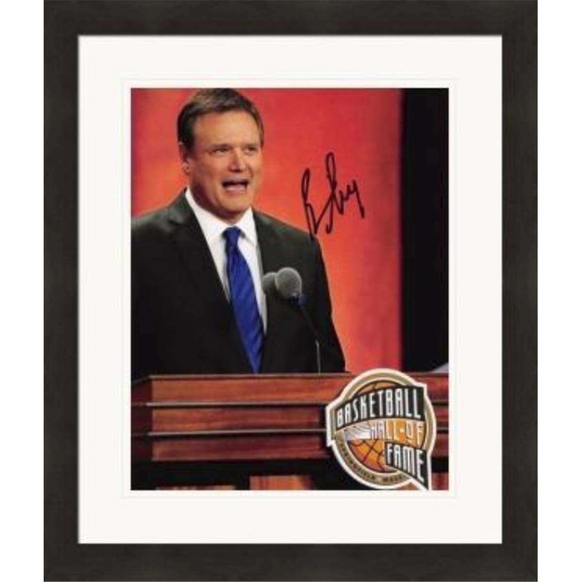 Picture of Autograph Warehouse 572017 8 x 10 in. Kansas Jayhawks&#44; National Champions & Coach Bill Self Autographed Photo - No.18 Matted & Framed