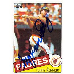 572230 San Diego Padres Terry Kennedy Autographed Baseball Card - 1985 Topps No.635 -  Autograph Warehouse