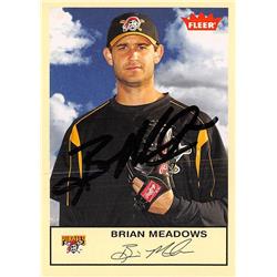 572543 Pittsburgh Pirates Brian Meadows Autographed Baseball Card - 2005 Fleer No.65
