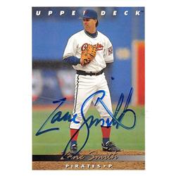 572555 Pittsburgh Pirates Zane Smith Autographed Baseball Card - 1993 Upper Deck No.349