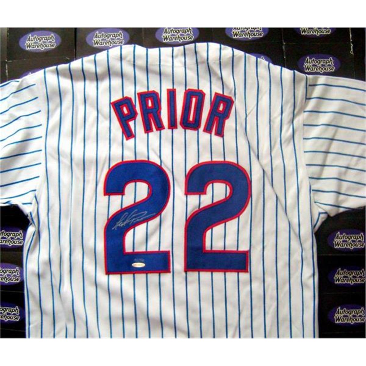 583072 Chicago Cubs Mark Prior Autographed Baseball Jersey - Upper Deck Hologram