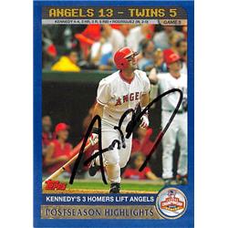 Picture of Autograph Warehouse 365943 Anaheim Angels Adam Kennedy Autographed Baseball Card - 2003 Topps No.353 3 Home Runs ALCS