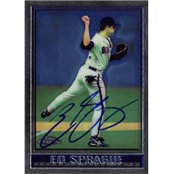 570661 Toronto Blue Jays, SC ED Sprague Autographed Baseball Card - 1998 Topps Chrome No.428
