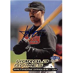 570999 Baltimore Orioles Harold Baines Autographed Baseball Card - 2000 Fleer Ultra No.88