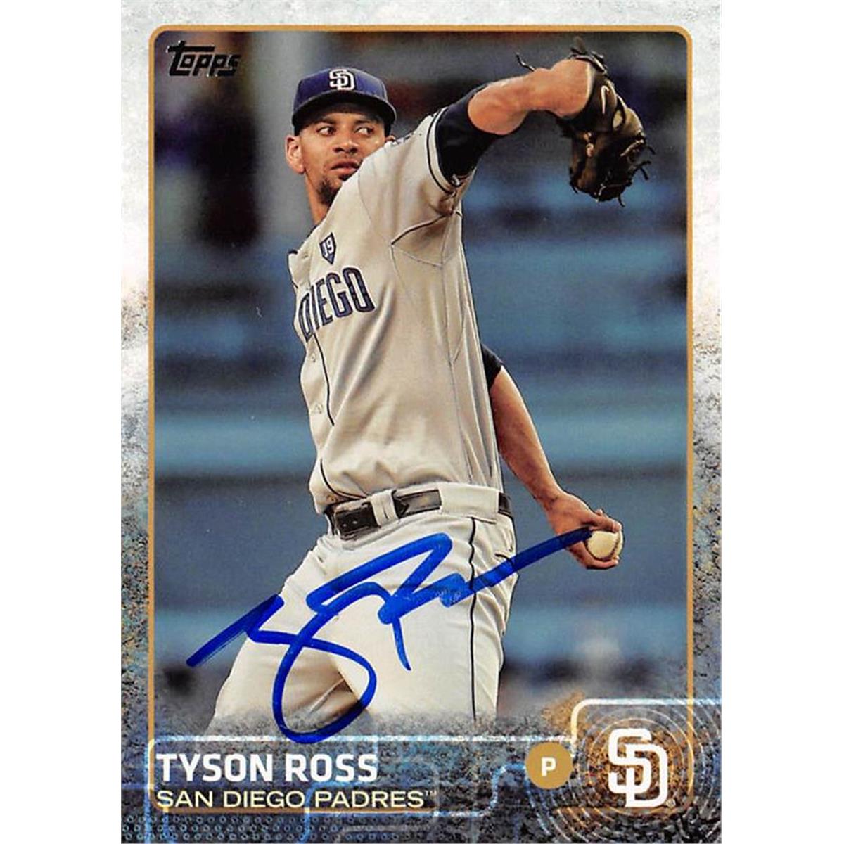 571109 San Diego Padres Tyson Ross Autographed Baseball Card - 2015 Topps No.686 -  Autograph Warehouse