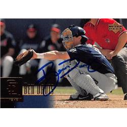 571264 San Diego Padres Ben Davis Autographed Baseball Card - 2001 Upper Deck No.422